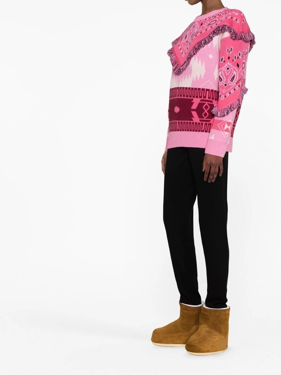 Cheap Women fringed Bandana jumper Icon Alanui 0809